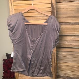 Silk gold and tan top that is sooo sexy